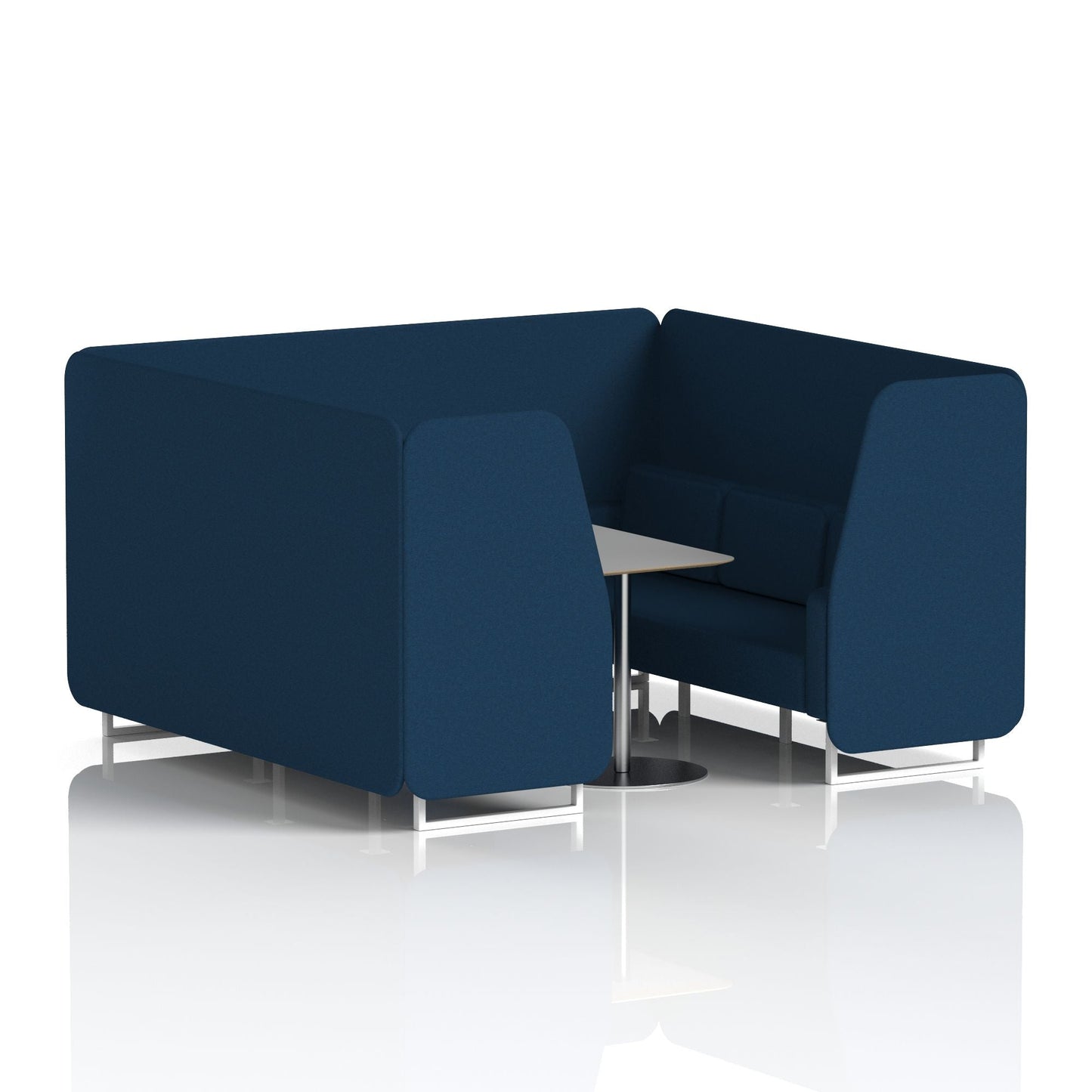 Brixworth Booth With Grey Table In Single Tone