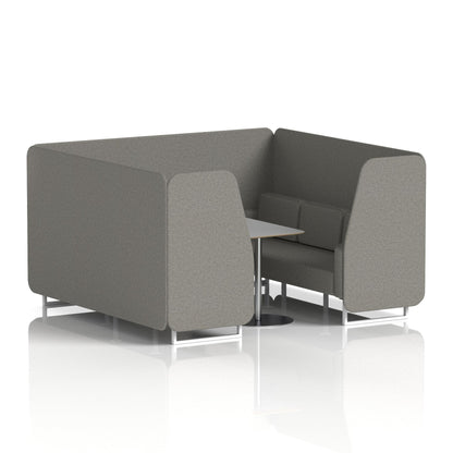 Brixworth Booth With Grey Table In Single Tone