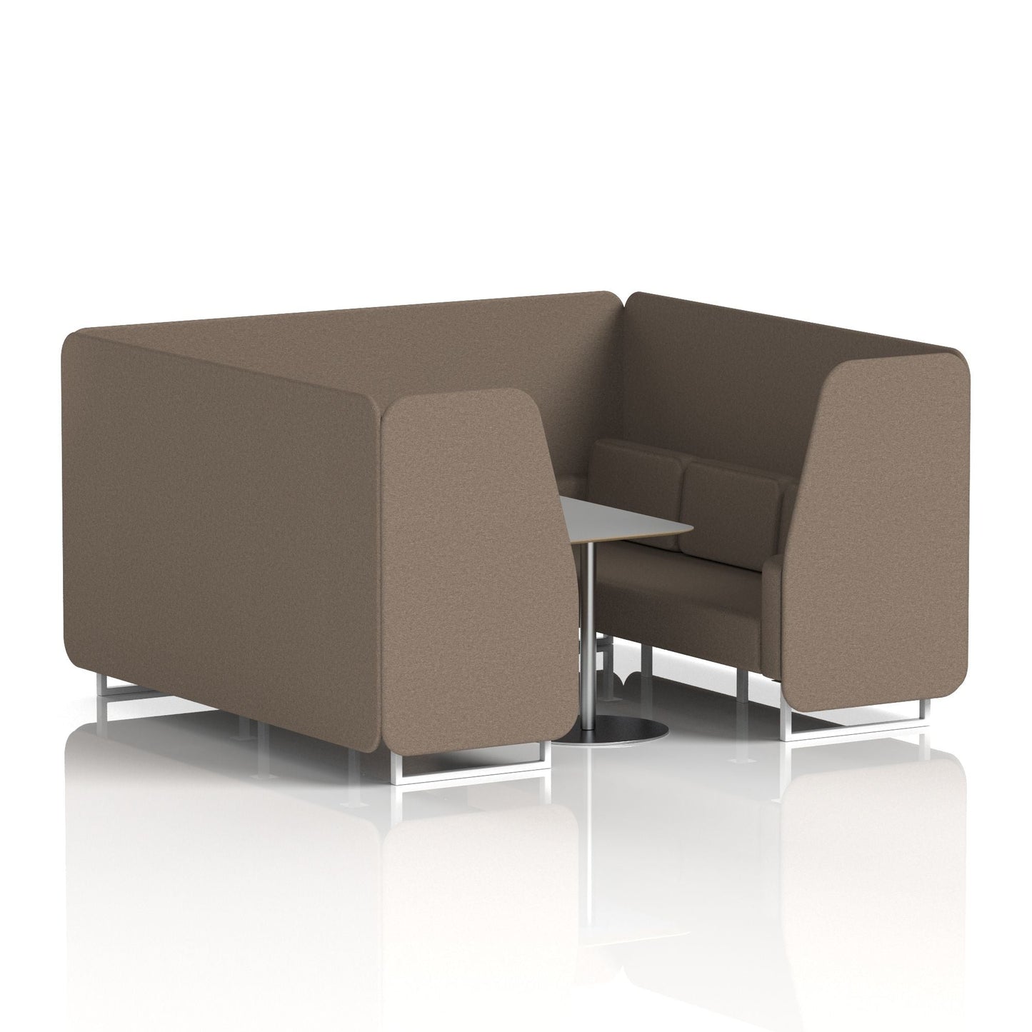 Brixworth Booth With Grey Table In Single Tone