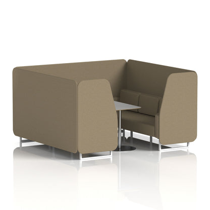 Brixworth Booth With Grey Table In Single Tone
