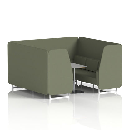 Brixworth Booth With Grey Table In Single Tone