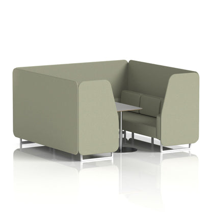 Brixworth Booth With Grey Table In Single Tone