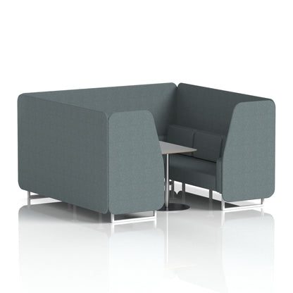 Brixworth Booth With Grey Table In Single Tone
