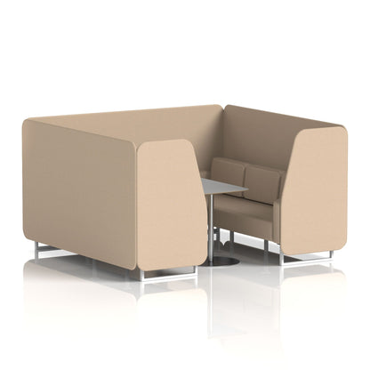 Brixworth Booth With Grey Table In Single Tone