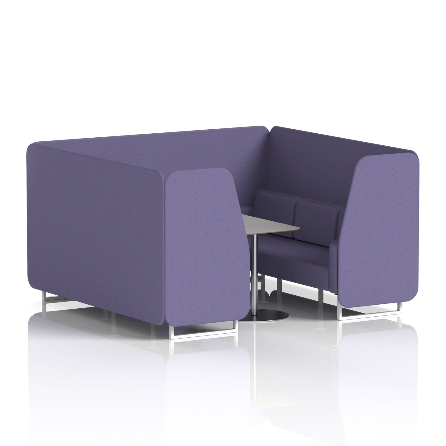 Brixworth Booth With Grey Table In Single Tone