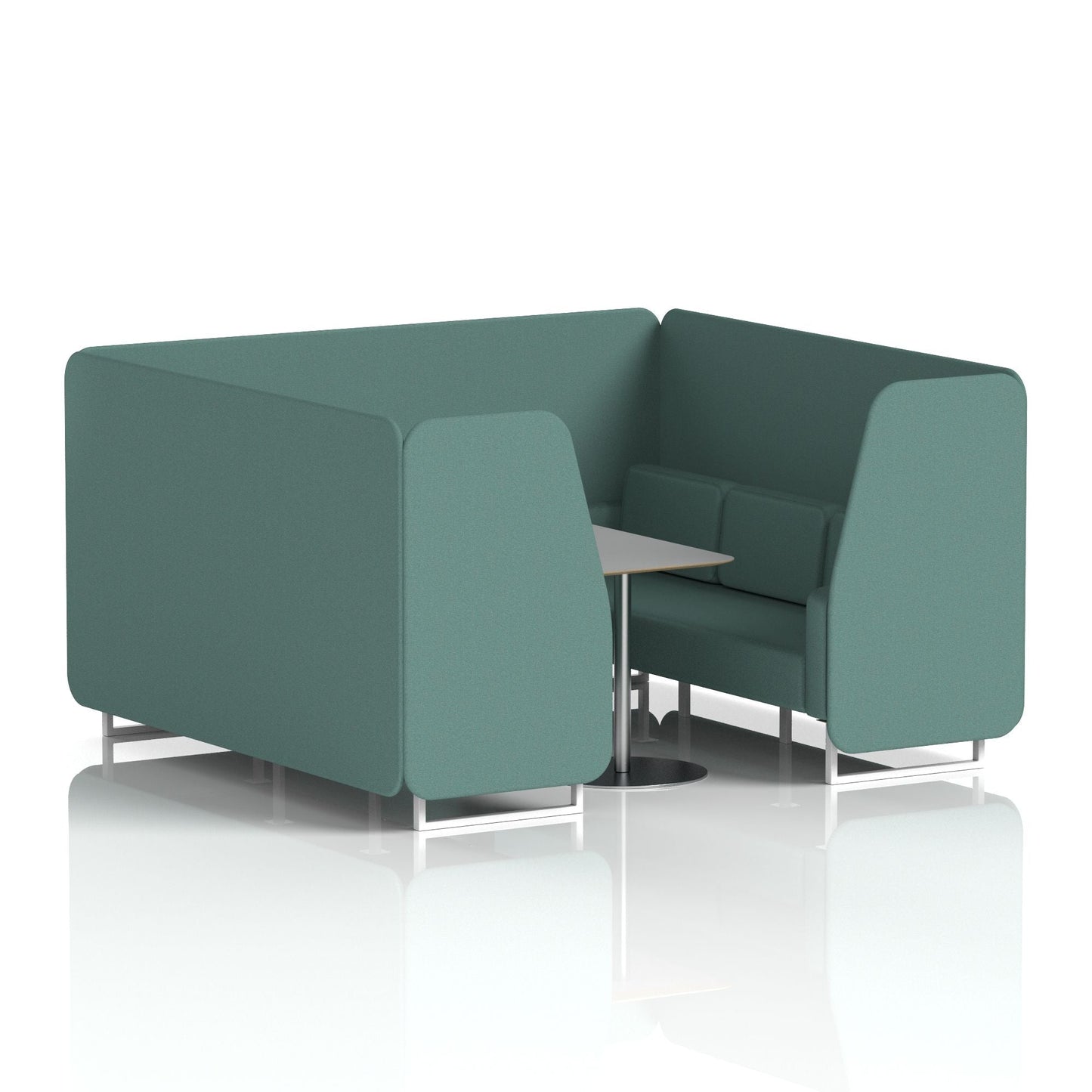 Brixworth Booth With Grey Table In Single Tone