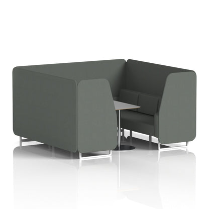 Brixworth Booth With Grey Table In Single Tone