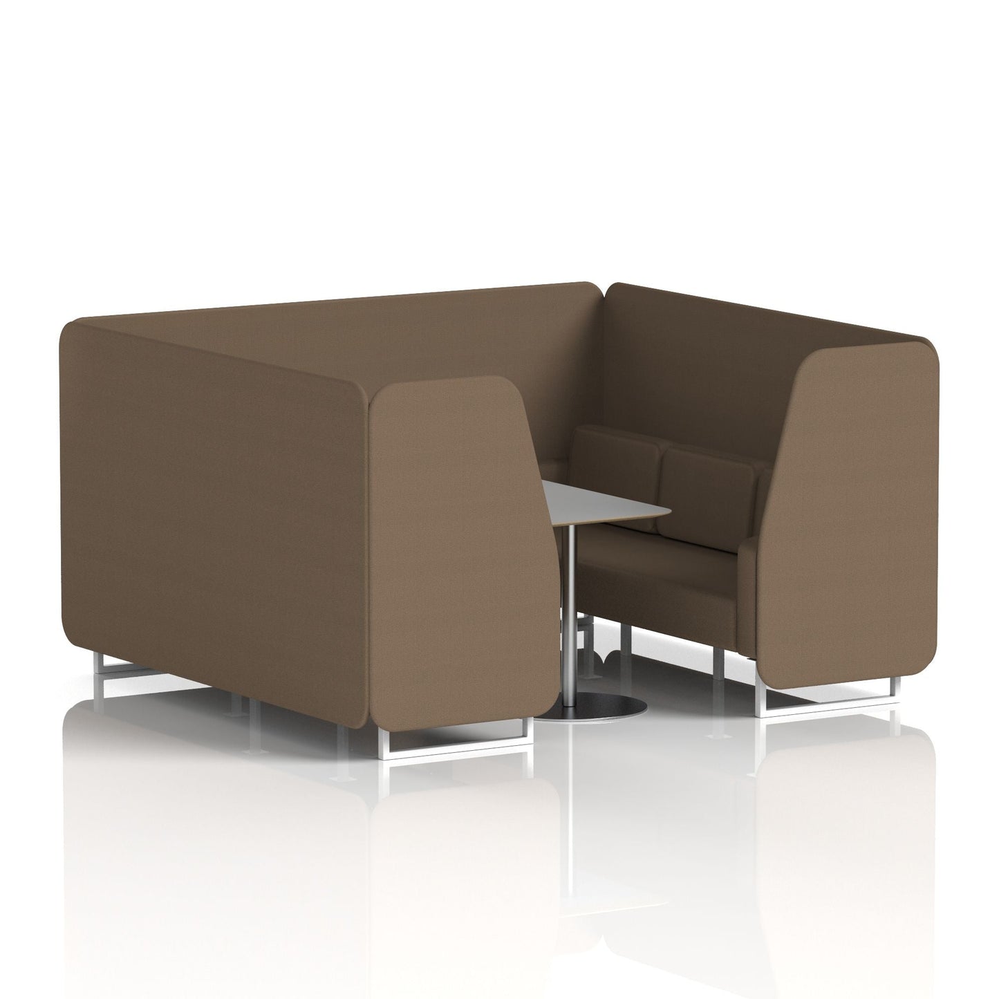 Brixworth Booth With Grey Table In Single Tone