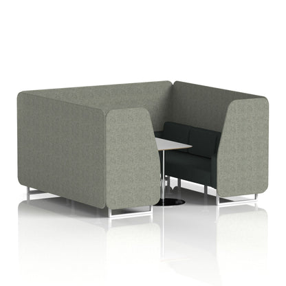 Brixworth Booth With Grey Table In Two Tone
