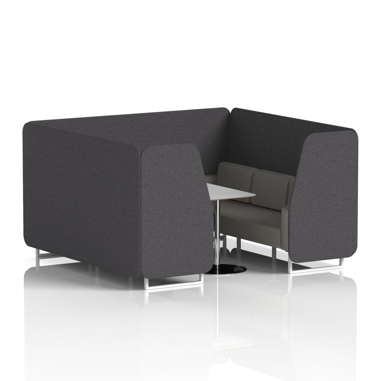 Brixworth Booth With Grey Table In Two Tone