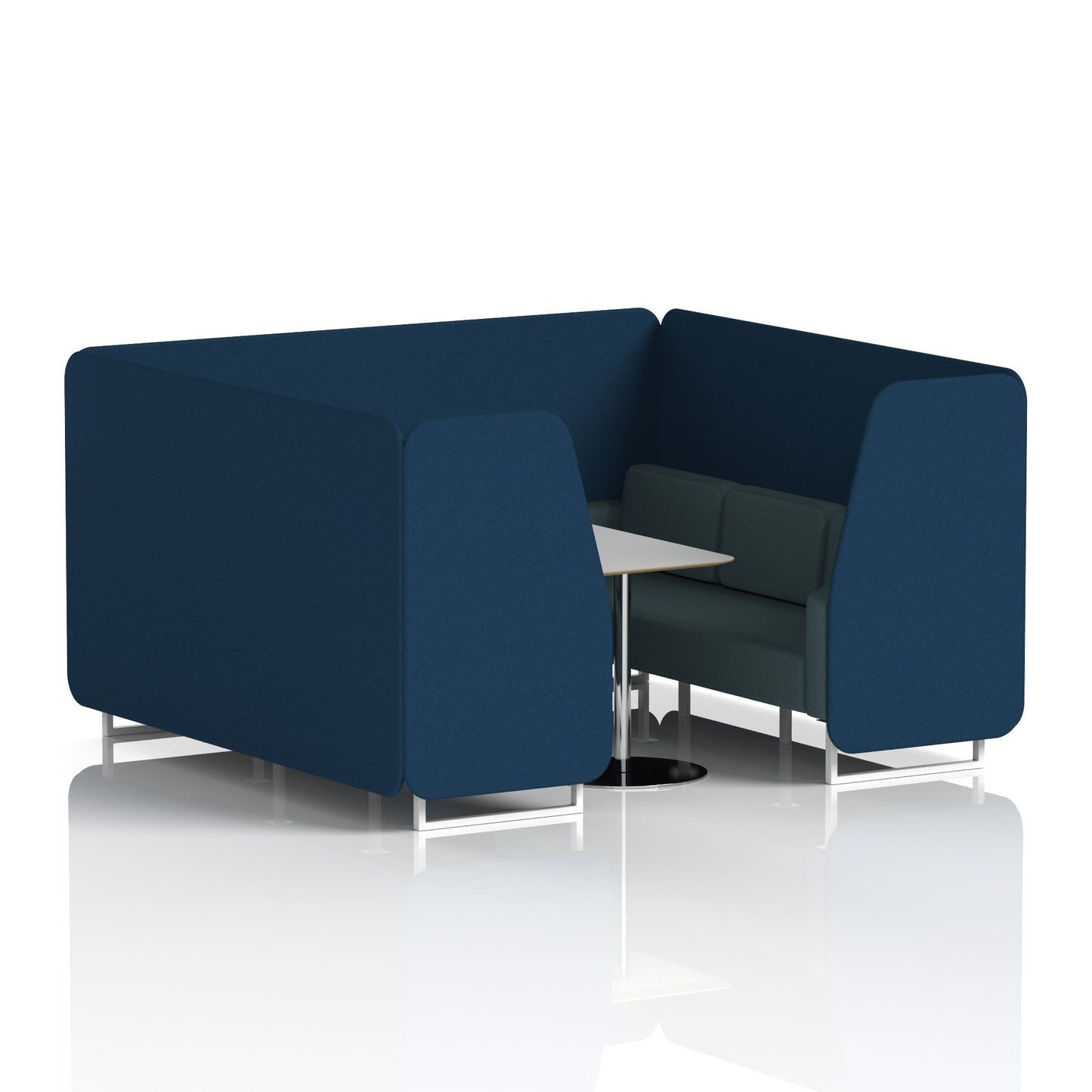 Brixworth Booth With Grey Table In Two Tone