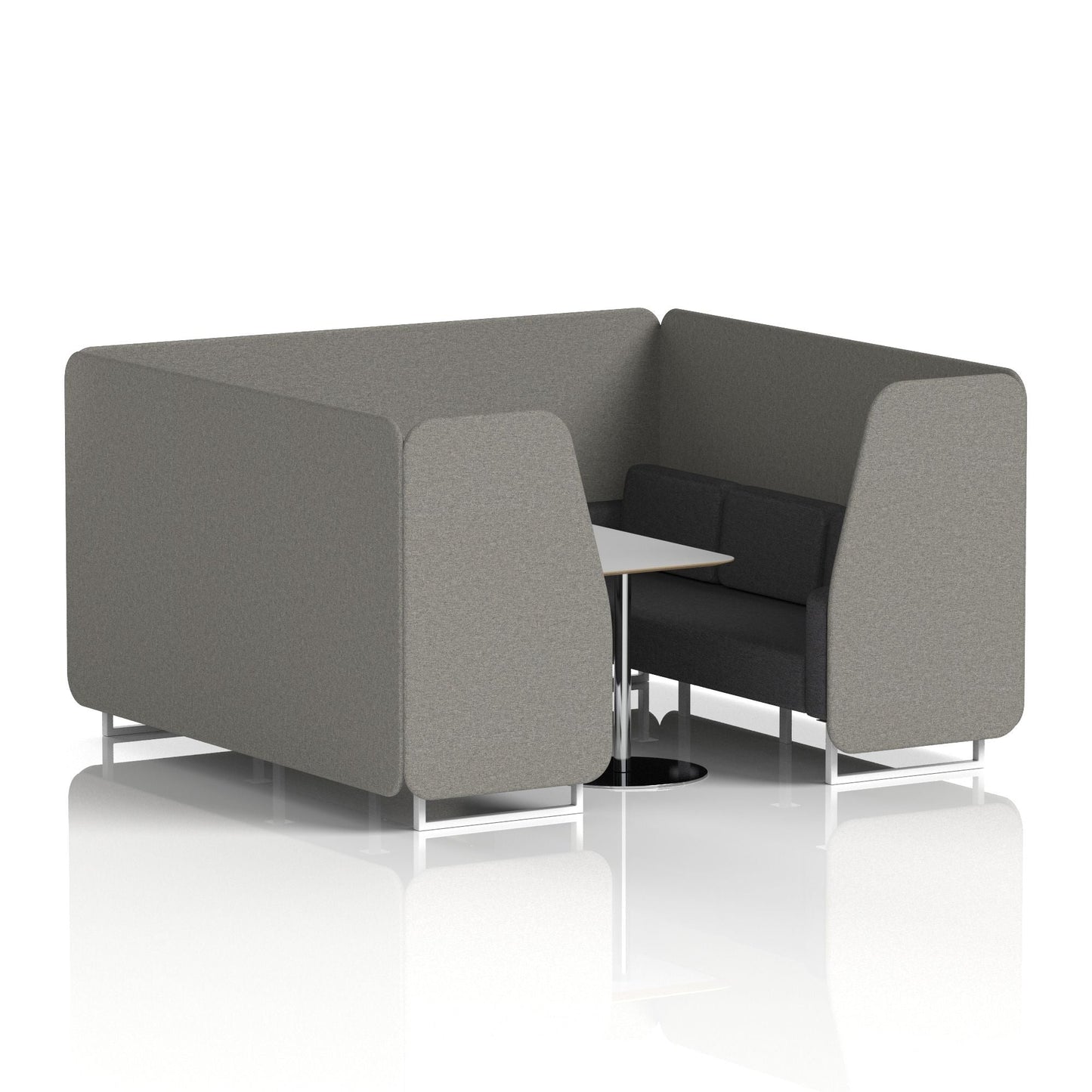 Brixworth Booth With Grey Table In Two Tone