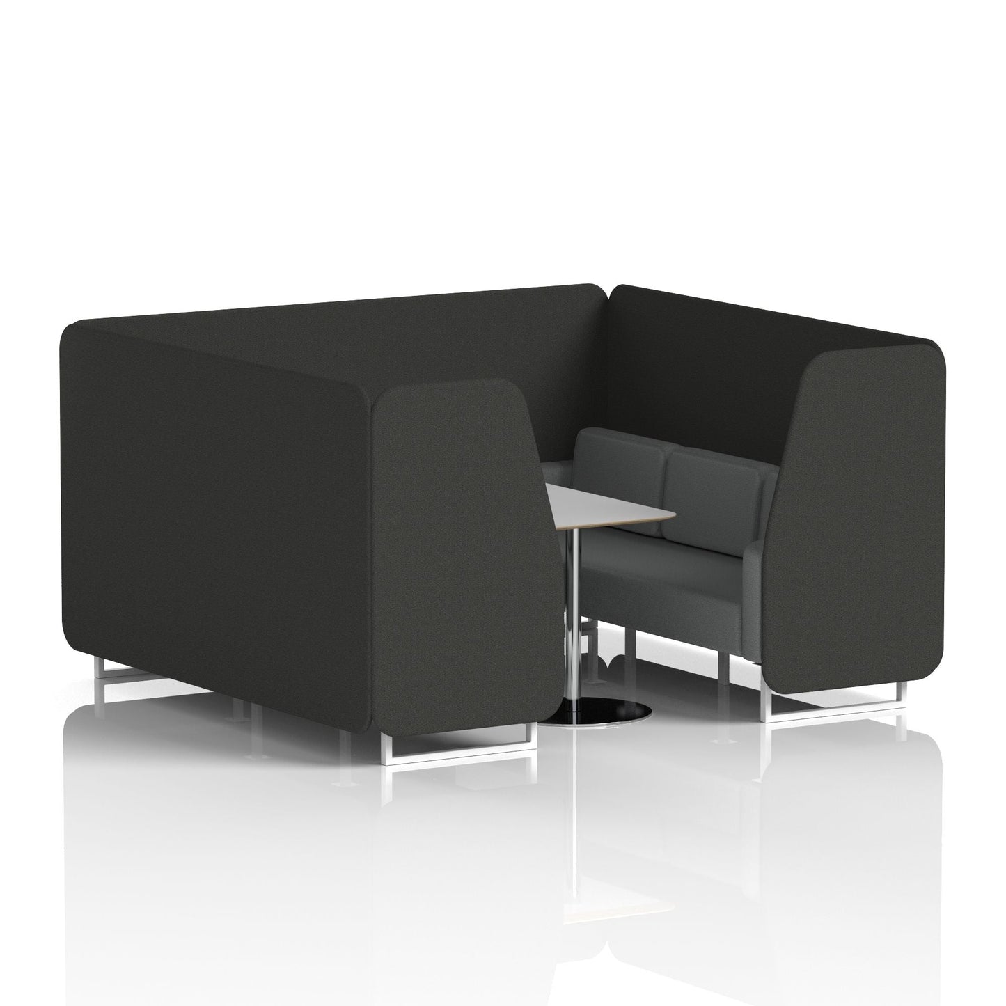 Brixworth Booth With Grey Table In Two Tone
