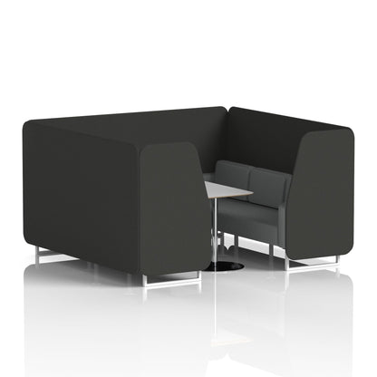 Brixworth Booth With Grey Table In Two Tone