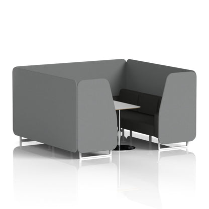 Brixworth Booth With Grey Table In Two Tone