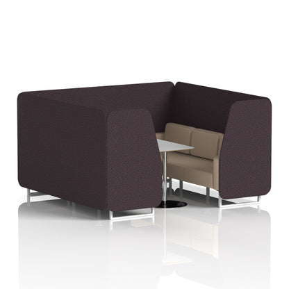 Brixworth Booth With Grey Table In Two Tone