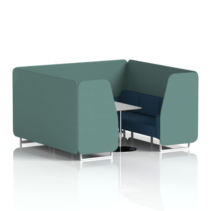 Brixworth Booth With Grey Table In Two Tone