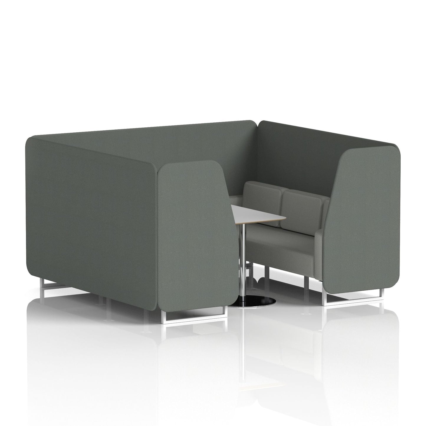 Brixworth Booth With Grey Table In Two Tone