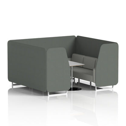 Brixworth Booth With Grey Table In Two Tone