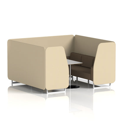 Brixworth Booth With Grey Table In Two Tone
