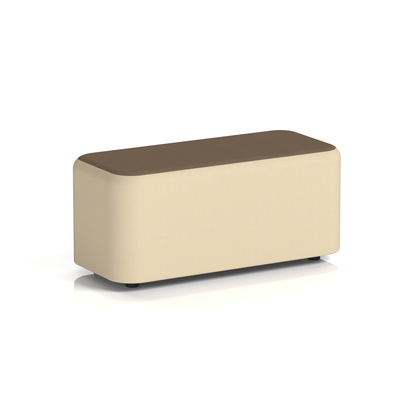 Harlestone Rectangular Stool in Two Tone