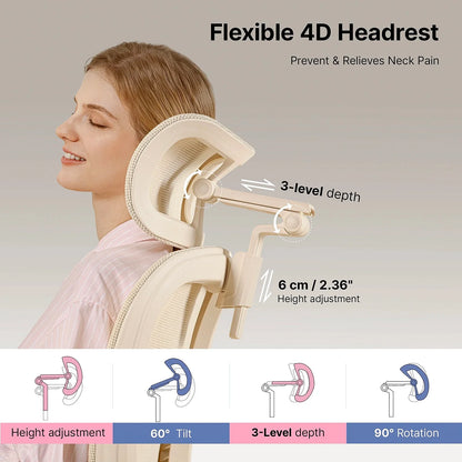 Hinomi Q2 Ergonomic Office Chair with Multi-Adjustable Armrests