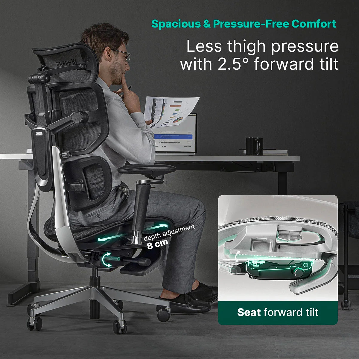 Hinomi X2 Pro Ergonomic Chair with Footrest for Home Office