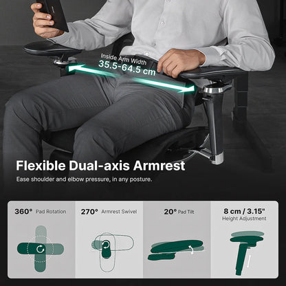 Hinomi X2 Pro Ergonomic Chair with Footrest for Home Office